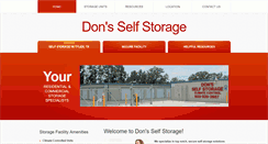 Desktop Screenshot of donsselfstorage.com